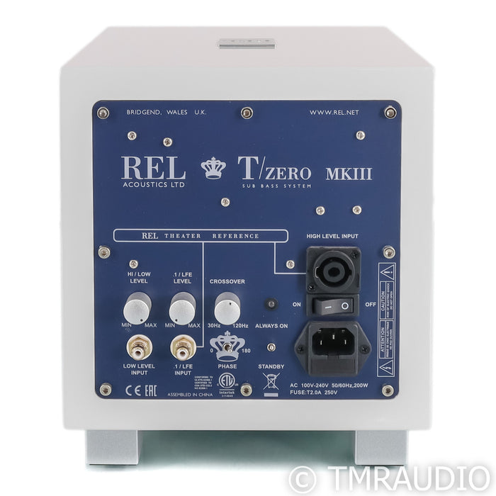 REL TZero MkIII 6.5" Powered Subwoofer; White