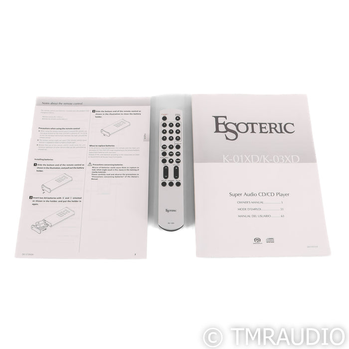 Esoteric K-03XD SACD / CD Player; K03XD