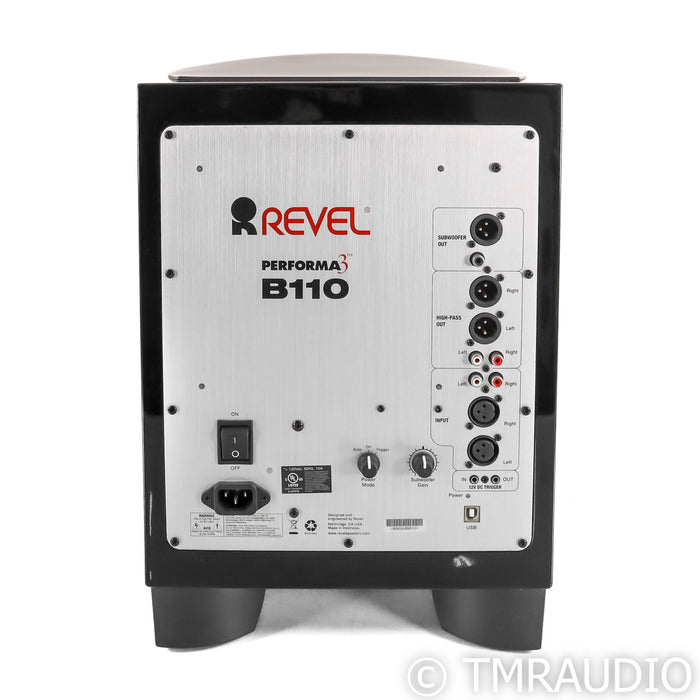 Revel Performa3 B110 10" Powered Subwoofer; V1; Gloss Black