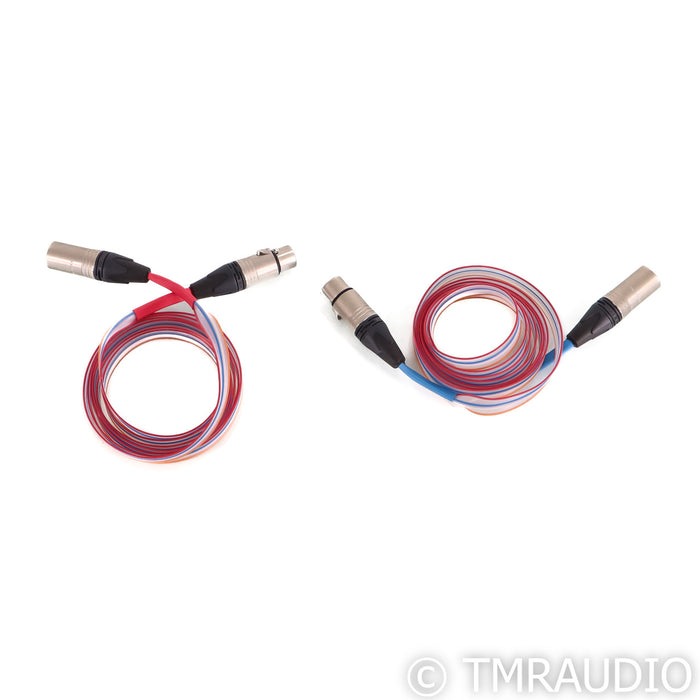 DNM Solid Core XLR Cables; 2m Pair Balanced Interconnect