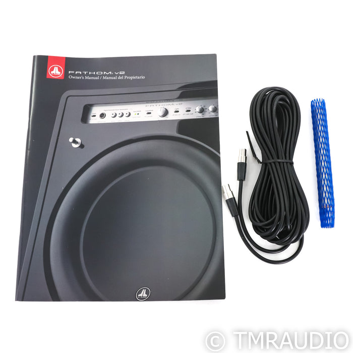 JL Audio F110 V2 10" Powered Subwoofer; Piano Black