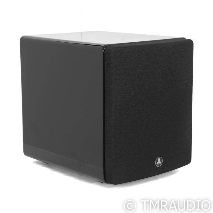 JL Audio F110 V2 10" Powered Subwoofer; Piano Black
