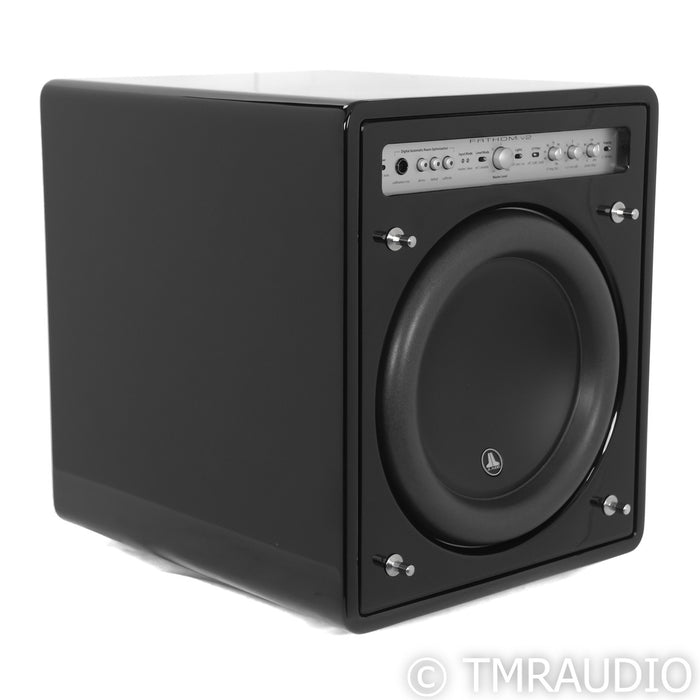 JL Audio F110 V2 10" Powered Subwoofer; Piano Black