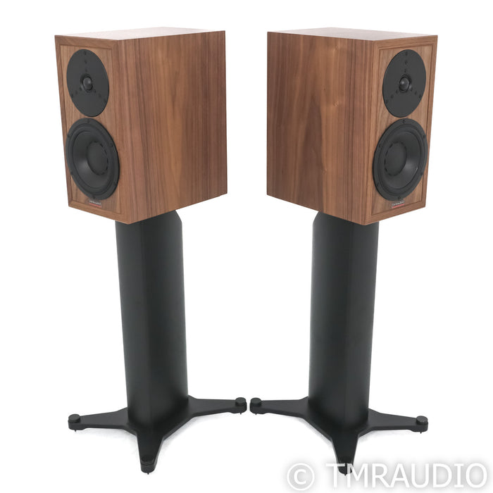 Dynaudio Heritage Special Bookshelf Speakers; Walnut Pair w/ Stands