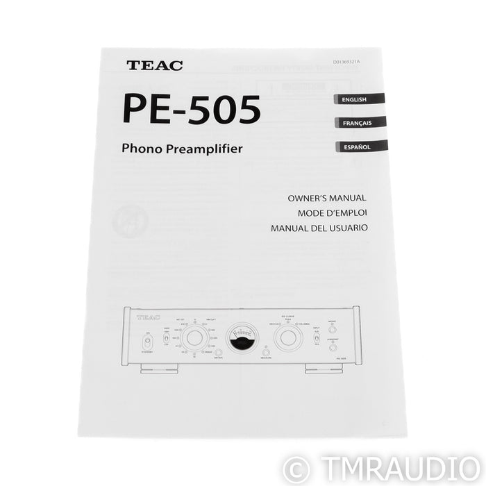 TEAC PE-505 MM / MC Phono Preamplifier; PE505