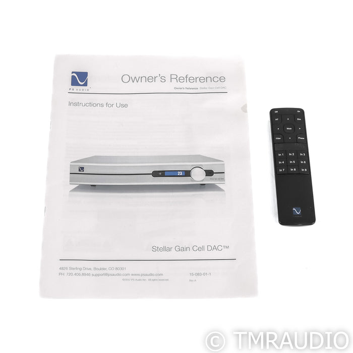 PS Audio Stellar Gain Cell DAC; D / A Converter
