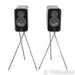 Q Acoustics Concept 300 Bookshelf Speakers w/ Stands; Black Pair