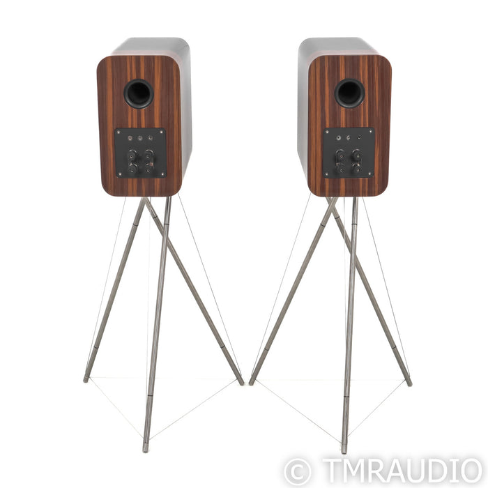 Q Acoustics Concept 300 Bookshelf Speakers w/ Stands; Black Pair