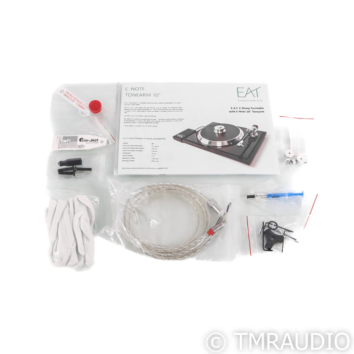 EAT C Sharp Belt-Drive Turntable; EAT C-Note 10" Tonearm; No Cartridge