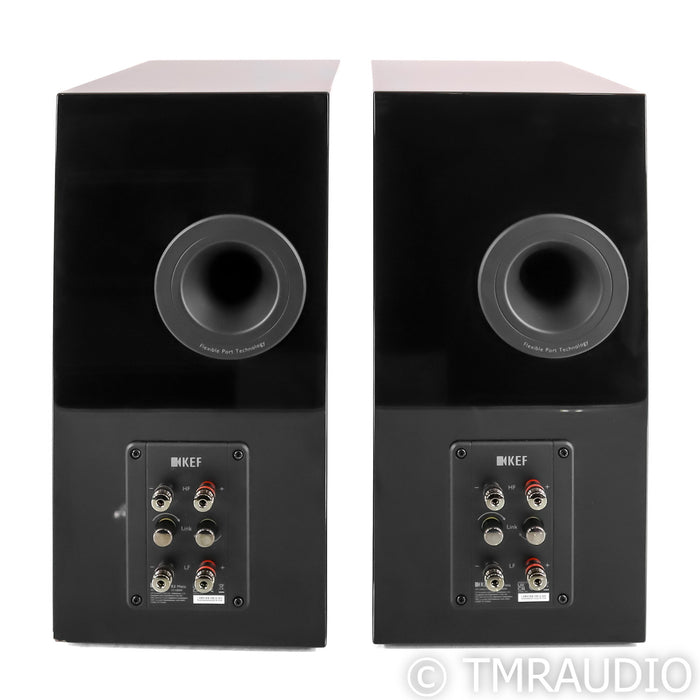 KEF R3 Meta Bookshelf Speakers; Gloss Black Pair