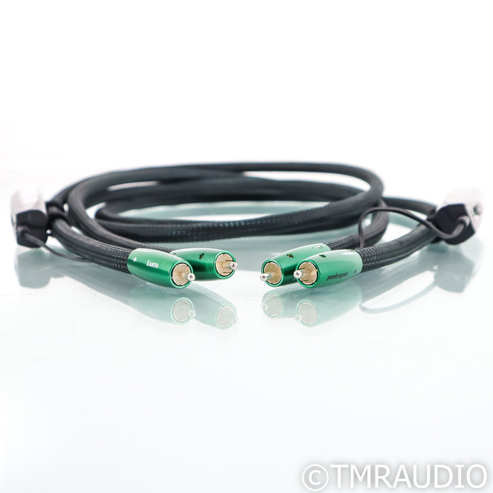 AudioQuest Earth RCA Cables; 1.5m Pair Interconnects; 72v DBS (Open Box)