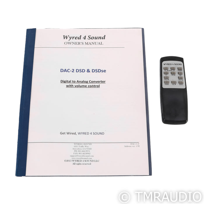 Wyred 4 Sound DAC-2se; DAC 2 se; D / A Converter; DSD