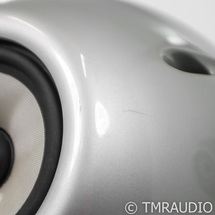 Fujitsu Ten Eclipse TD712 Z Bookshelf Speakers; Silver Pair