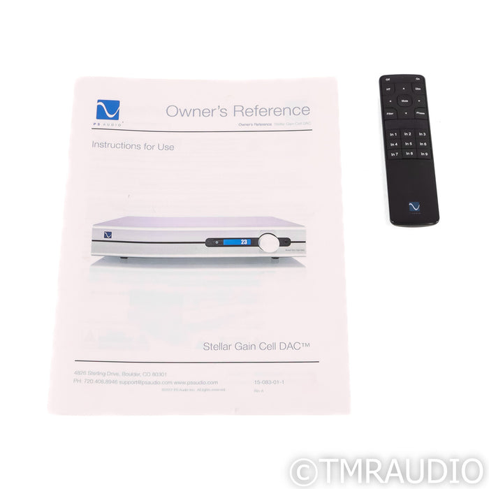 PS Audio Stellar Gain Cell DAC; D/A Converter