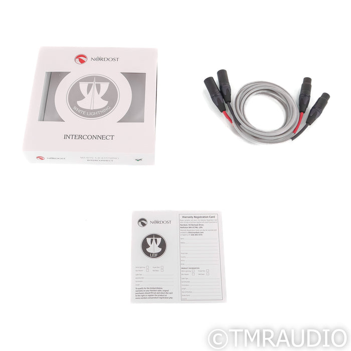 Nordost White Lightning XLR Cables; 2m Pair Balanced Interconnects (Open Box)