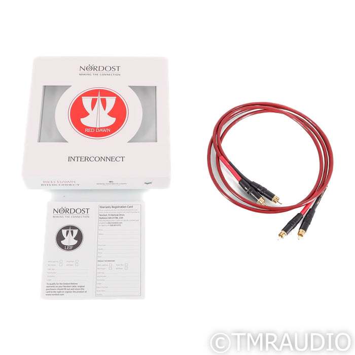 Nordost Red Dawn RCA Cables; 1m Pair Interconnects (Open Box)