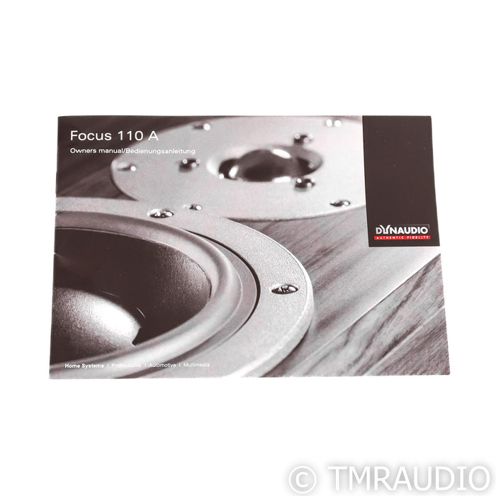 Dynaudio Focus 110A Bookshelf Speakers; Rosewood Pair