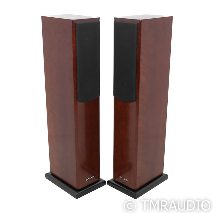 Salk Supercharged SongTower Floorstanding Speakers; Curly Walnut Pair