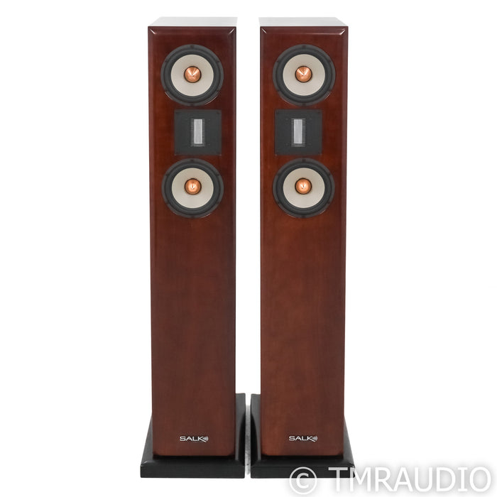 Salk Supercharged SongTower Floorstanding Speakers; Curly Walnut Pair