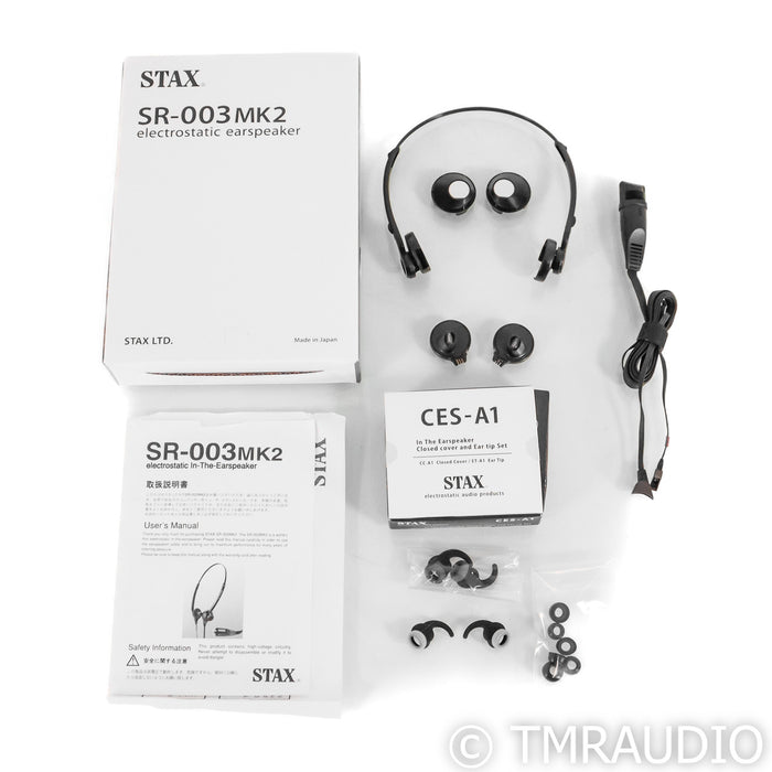 STAX SR-003 Mk II Electrostatic In-Ear Monitors; CES-A1; IEM