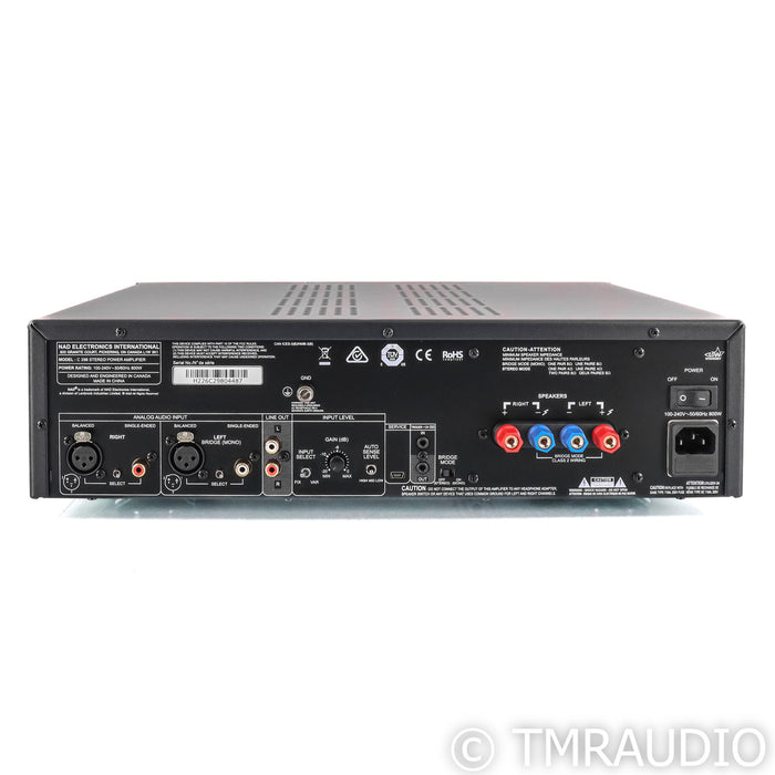 NAD C 298 Stereo Power Amplifier; (Open Box)