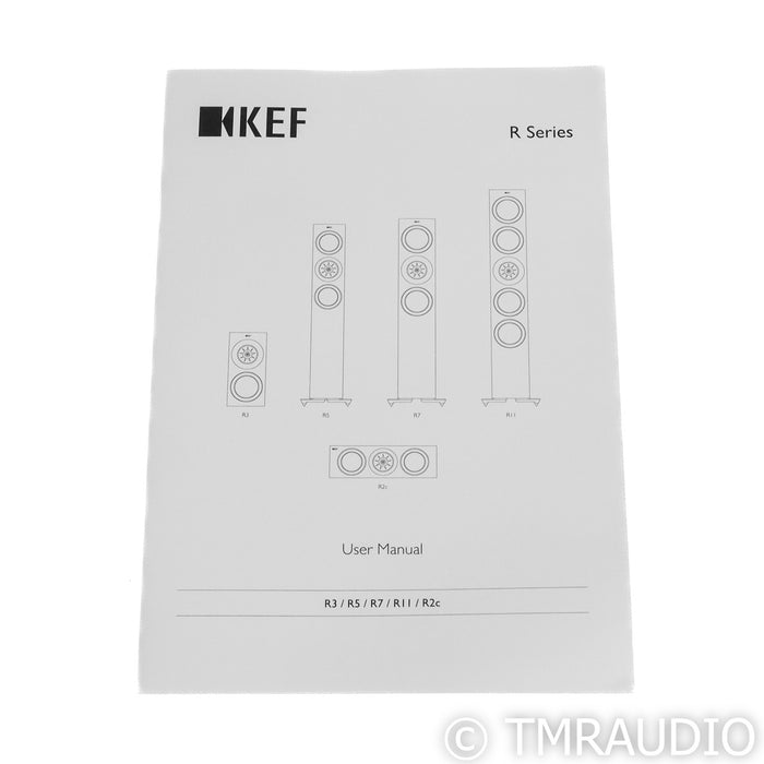 KEF R3 Bookshelf Speaker; Walnut Pair