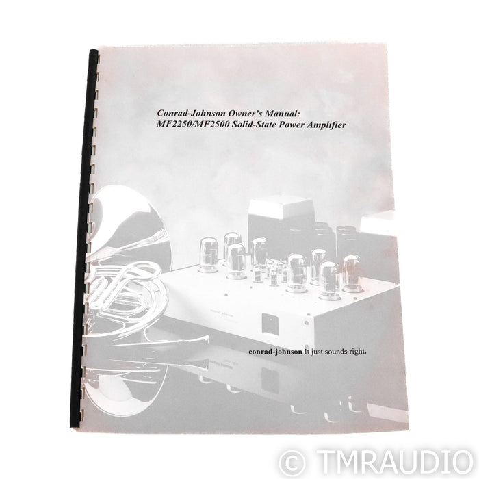 Conrad Johnson MS-2250 Stereo Power Amplifier; MS2250