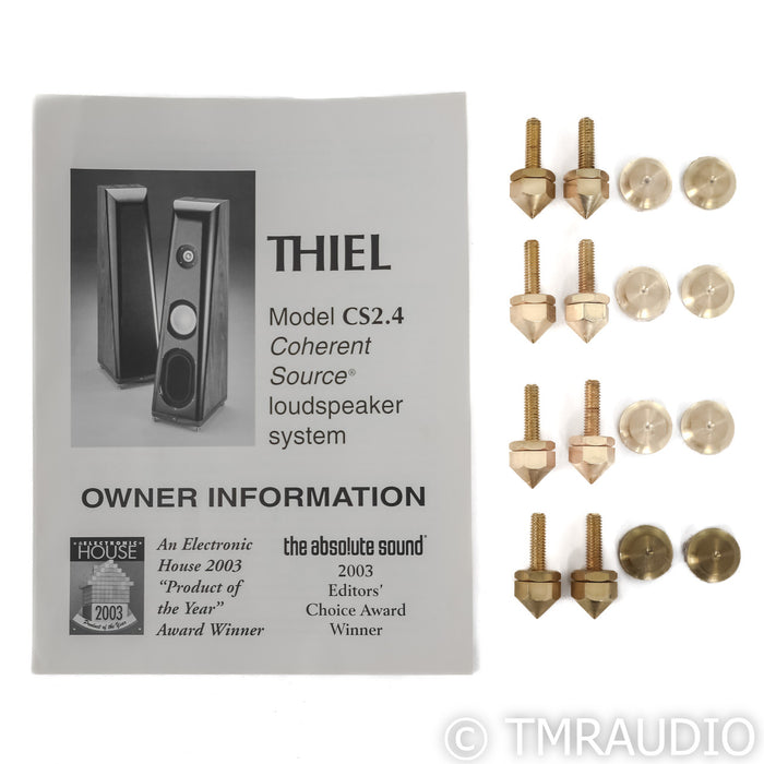 Thiel CS2.4 Floorstanding Speakers; Black Pair