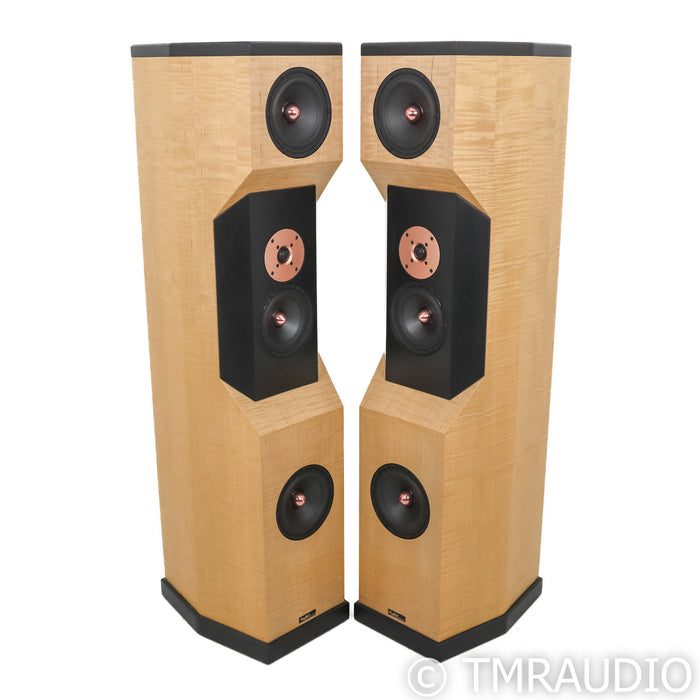 Tyler Acoustics Decade D2 Floorstanding Speakers; White Oak Pair