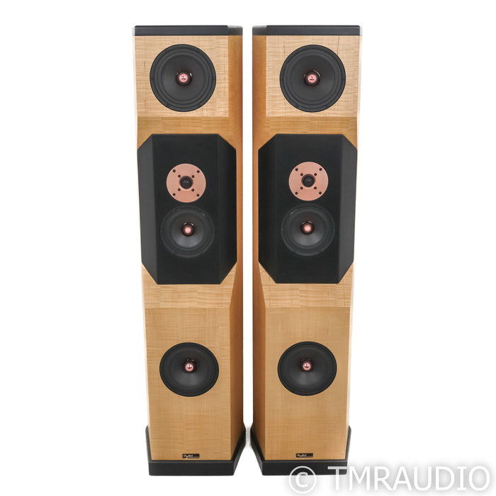 Tyler Acoustics Decade D2 Floorstanding Speakers; White Oak Pair