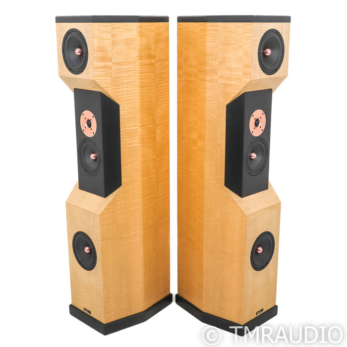 Tyler Acoustics Decade D2 Floorstanding Speakers; White Oak Pair