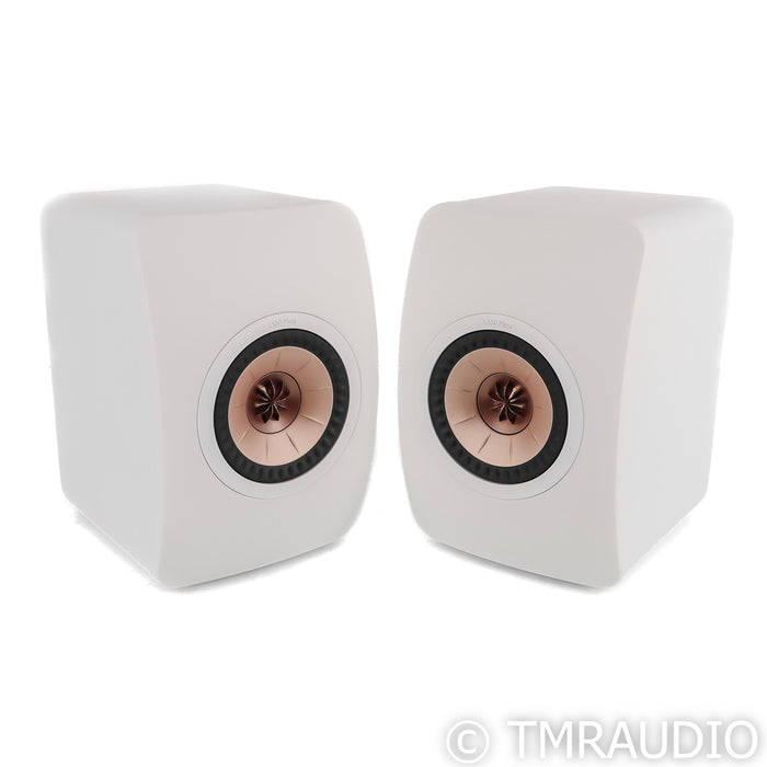 KEF LS50 Meta Bookshelf Speakers; White Pair