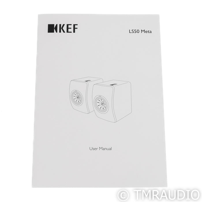 KEF LS50 Meta Bookshelf Speakers; White Pair