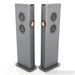 KEF LS60 Powered Wireless Floorstanding Speakers; Titanium Gray Pair