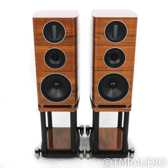 Wharfedale Elysian 2 Floorstanding Speakers; Walnut Pair w/ Stands