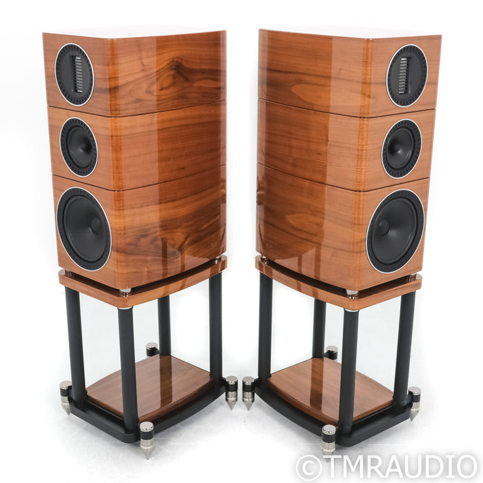 Wharfedale Elysian 2 Floorstanding Speakers; Walnut Pair w/ Stands