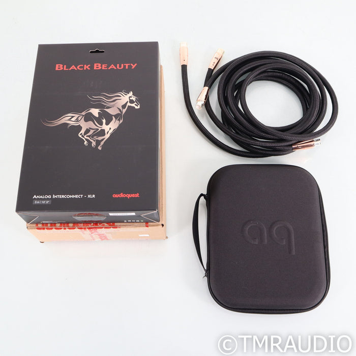 AudioQuest Black Beauty XLR Cables; 3m Pair Balanced Interconnects