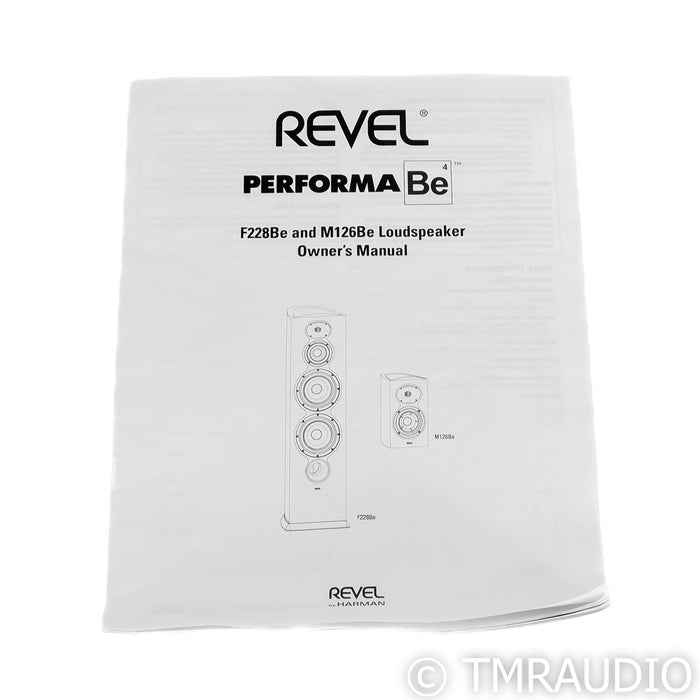 Revel Performa M126Be Bookshelf Speakers; Piano Black Pair