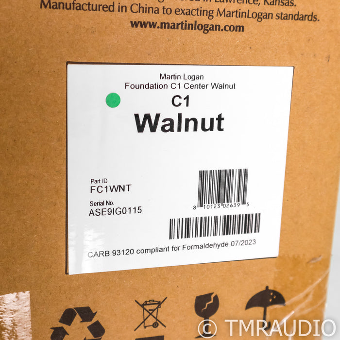 Martin Logan Foundation C1 Center Channel Speaker; Walnut (New)