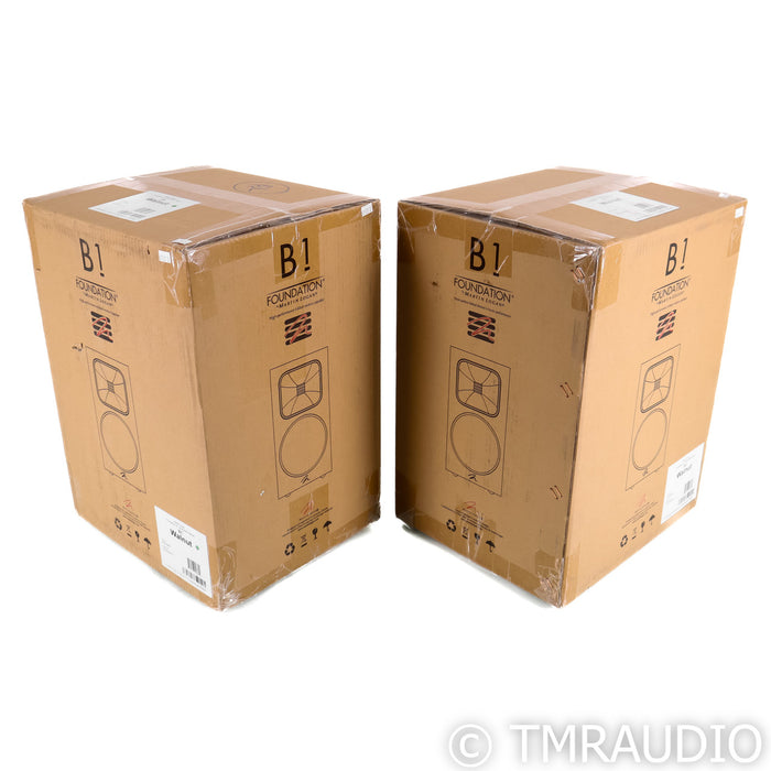 Martin Logan Foundation B1 Bookshelf Speakers; Walnut Pair (New)
