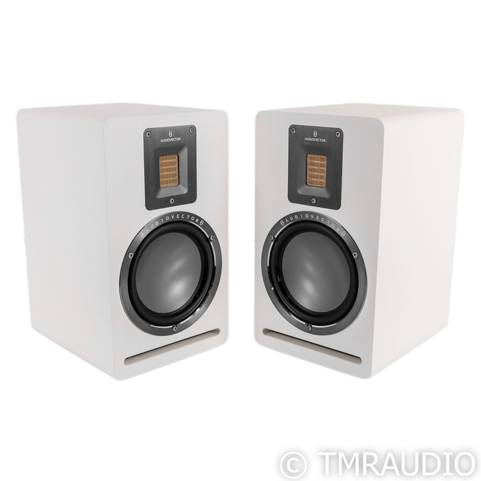 AudioVector QR-1 Bookshelf Speakers; White Pair