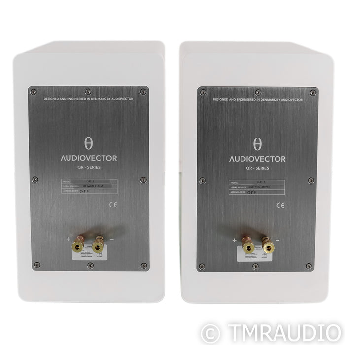 AudioVector QR-1 Bookshelf Speakers; White Pair