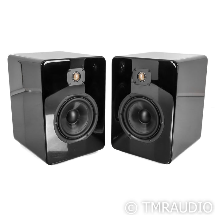 Daniel Hertz Eva Bookshelf Speakers; Piano Black Pair