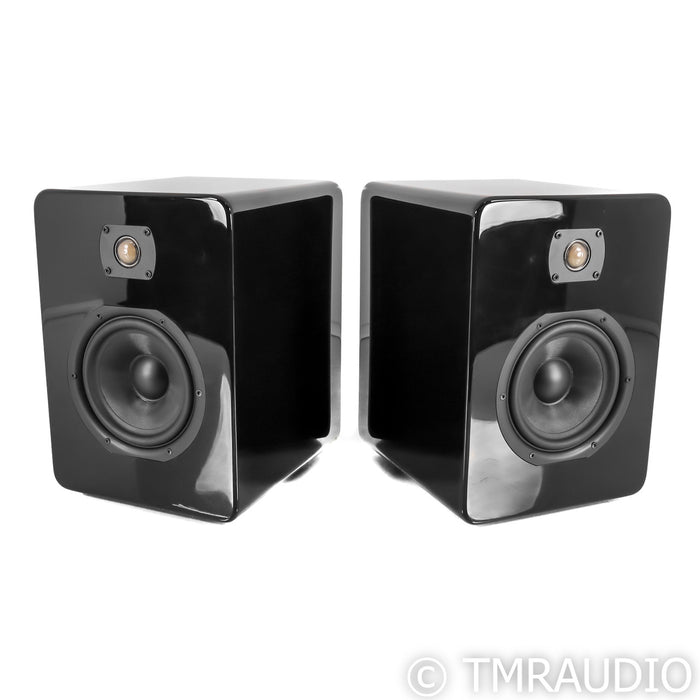 Daniel Hertz Eva Bookshelf Speakers; Piano Black Pair
