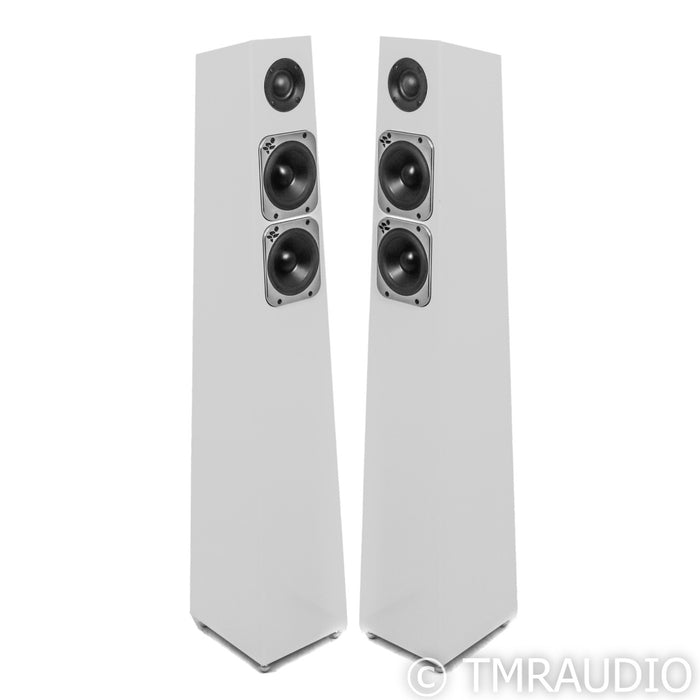 Totem Acoustics Tribe Tower Floorstanding Speakers; White Pair