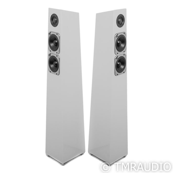 Totem Acoustics Tribe Tower Floorstanding Speakers; White Pair