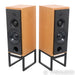 ATC SCM50 SL Bookshelf Speakers; Cherry Pair w/ Stands (Open Box)