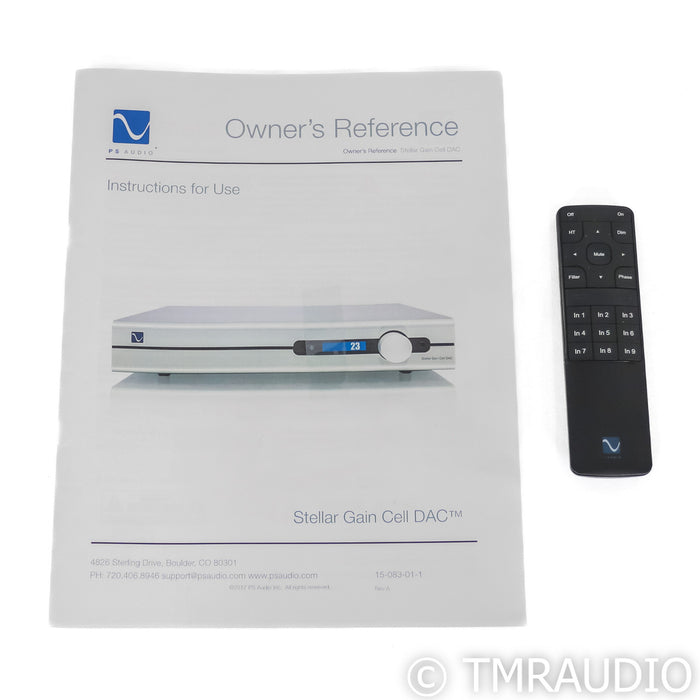 PS Audio Stellar Gain Cell DAC; D/A Converter