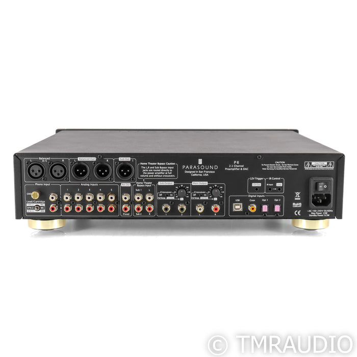 Parasound Halo P6 2.1 Channel Preamplifier; MM & MC Phono