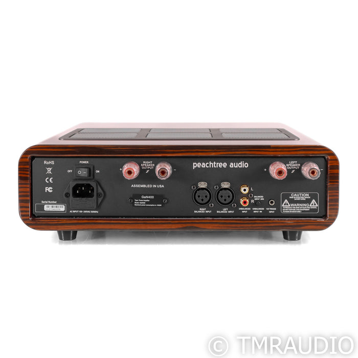 Peachtree GaN400 Stereo Power Amplifier; Gloss Ebony Mocha